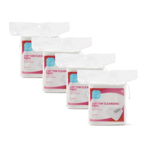 Almohadillas limpiadoras de algodón Simply Soft Premium Jumbo (200 unidades)