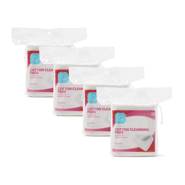 Almohadillas limpiadoras de algodón Simply Soft Premium Jumbo (200 unidades)