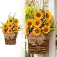 thumbnail image 1 of zhangmingg Spring Sunflower Farmhouse Hanging Decorative Garland for Wall Front Door, 1 of 5