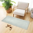 thumbnail image 6 of Dailycode Grayish Green Bathroom Rugs Non Slip Absorbent Soft Plush Quick Dry Bath Mat, 39"x20", 6 of 8