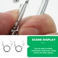 thumbnail image 4 of 2Pcs Heavy Duty Frame Hanger Rope Stainless Steel Hanging Wire Rope for Lamp, 4 of 8