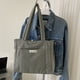 thumbnail image 5 of Bolso de hombro acolchado suave para mujer, bolso de compras ligero para exterior para mujer (gris), 5 of 8