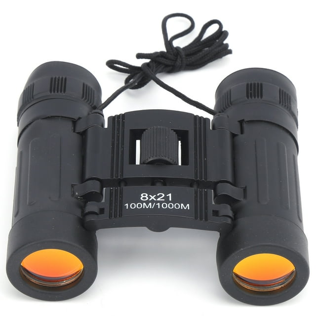Telescopio binocular, mini binoculares, binoculares transparentes plegables, binoculares para niños, claridad notable