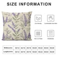 thumbnail image 5 of BANET , Purple Lavender Decorative Throw Pillows, Plant Flower Floral Summer Seasonal Pillowcase for Couch Sofa White, 5 of 5