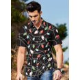 thumbnail image 4 of Men's Novelty Hawaiian Button Down Shirts, 4 of 4