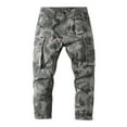 thumbnail image 3 of UVEASISHA Pantalon Camouflage pour Hommes à Multiples Poches Pantalon Tactique Militaire Pantalon de Chasse Extérieur Pantalon Léger Fuselé de Randonnée Fermeture Éclair Désactivée Multi-Poches Pantalon Athlétique Rentrée des Classes Solde, Gris, TG, 3 of 5