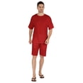 thumbnail image 5 of Inkmeso Solid&nbsp;Top and Shorts Soft Lounge Set 2 Piece Nightwear For Men's&nbsp;Half&nbsp;Sleeve Shorts Set, 5 of 7