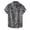 Grey, variant on Leopard Print Shirt Mens Button Down Short Sleeve Turn Down Collar Summer Casual Breathable Top Grey XL