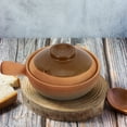 ITSELFER Traditional Clay Pot Chinese Clay Cooking Pot with Lid Single