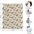 thumbnail image 4 of White Orange Butterfly Leaf Pattern Blanket,Comfortable Soft Flannel Throw Blanket,All Season,Warm Lightweight Blankets for Sofa Bed Couch Living Room Chair,30"x40", 4 of 4
