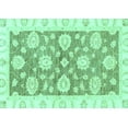 thumbnail image 1 of Ahgly Company Indoor Rectangle Oriental Turquoise Blue Traditional Area Rugs, 2' x 3', 1 of 4