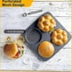 thumbnail image 5 of Hamburger Bun Pan, 5 Inch Non-Stick Carbon Steel Hamburger Mold, 4 Cup Big Baking Pan suitable for Homemade Hamburger Buns, 5 of 5