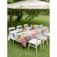 thumbnail image 4 of Outdoor Tablecloth with Umbrella Hole for Patio/Picnic/Party/Camping, Seahorse Coastal Waterproof Table Cloth Rectangle Table Cover Washable, Nautical Ocean Summer Beach Coral Shell Sea (60"x 84"), 4 of 8
