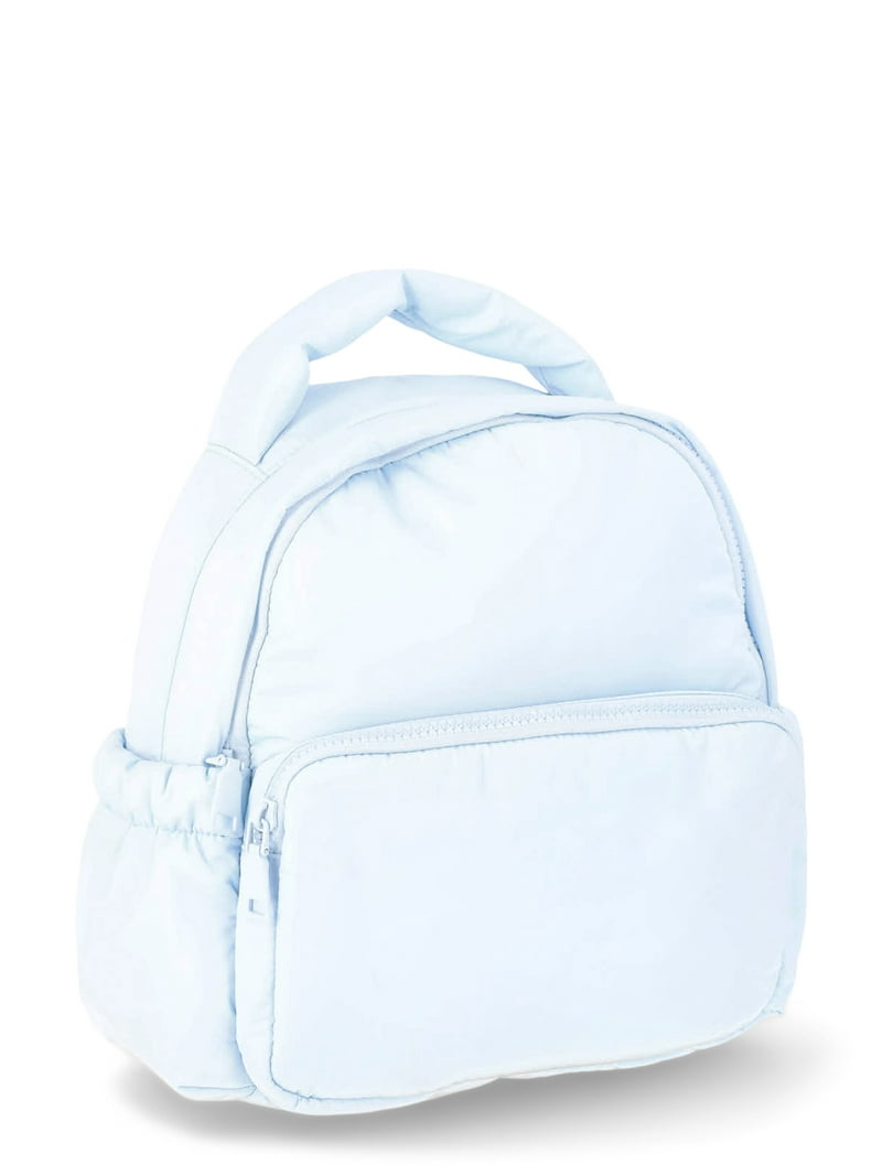 No Boundaries Women's Icy Blue Puffy Mini Backpack Small Crossbody with  Multiple Pockets - Walmart.com
