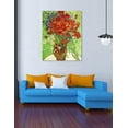 thumbnail image 2 of HFDF - Red Poppies and Daisies, Vcent Van Gogh Art Reproduction. Giclee Prt on Canvas. Wall Art for Home. 16x20inch Framed, 2 of 6