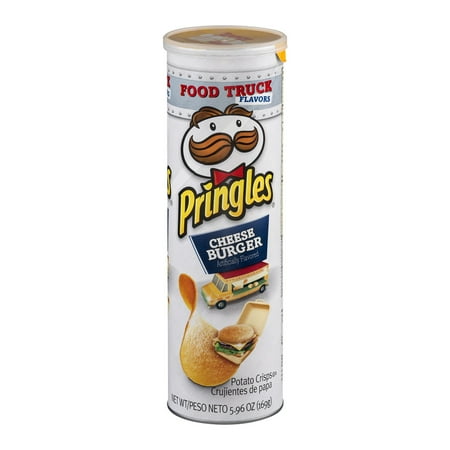 Pringles Potato Crisps Cheeseburger, 5.96 OZ - Walmart.com