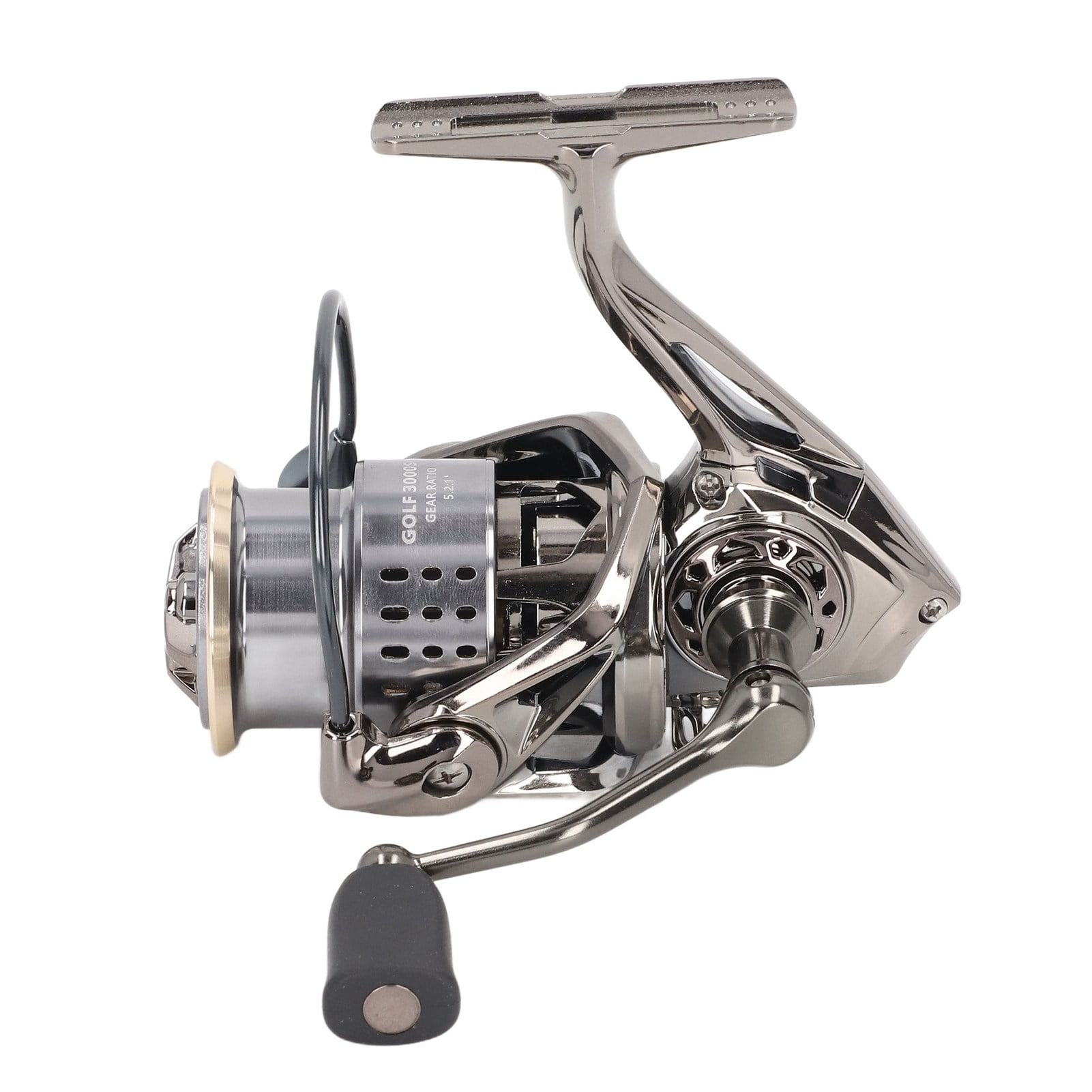YAHHU 5.2:1 Spinning Fishing Reel Ambidextrous Metal Body Chamfer Outlet for Sea Carp Freshwater Saltwater Fishing Long Casting Reel 3000 Series Premium Lightweight Design