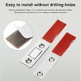 thumbnail image 4 of Magnetic Door Catch Latch -Invisible Strong Adhesion, Drill-Free Mount, Seamless Release- Ideal for Cabinets, Sliding Doors, 4 of 5