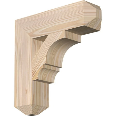 

Ekena Millwork 3 1/2 W x 14 D x 14 H Balboa Craftsman Smooth Bracket Douglas Fir