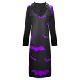thumbnail image 4 of Suéter suelto de Halloween para mujer, abrigo de gran tamaño, vestido Retro, elasticidad con capucha Fridja yut1836, 4 of 5