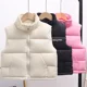 thumbnail image 5 of Chaleco de invierno con cuello alto y plumón de pato para niños, chaleco grueso informal a la moda que combina con todo, chaleco grueso para estudiantes jóvenes, prendas de vestir exteriores sin manga, 5 of 5