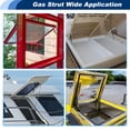 thumbnail image 2 of Unique Bargains 1 Pc 17 Inch 30lb Gas Strut 30 Lbs/133N Stainless Steel Lift Support Gas Spring Shock for Truck Camper Shell Canopy Toolbox Lid RV Cabinet Door Boat Window Storage Cabinet, 2 of 7