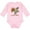 AD-Pink, variant on Inktastic Clever Turkey Thanksgiving Dinosaur Boys or Girls Long Sleeve Baby Bodysuit