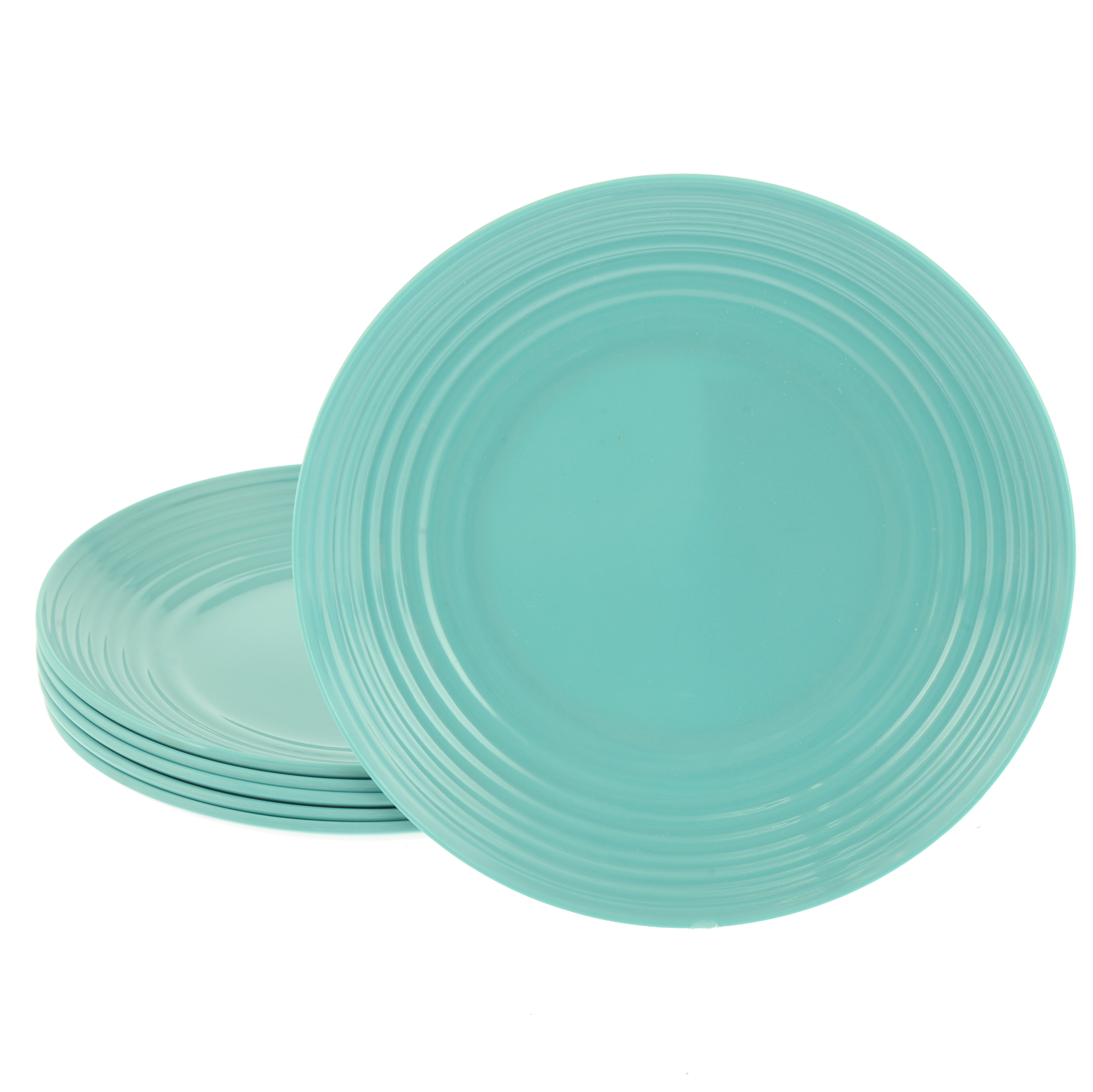 Reusable Plastic Plates BPAfree Dishwasher Safe Microwave Set of 6 for