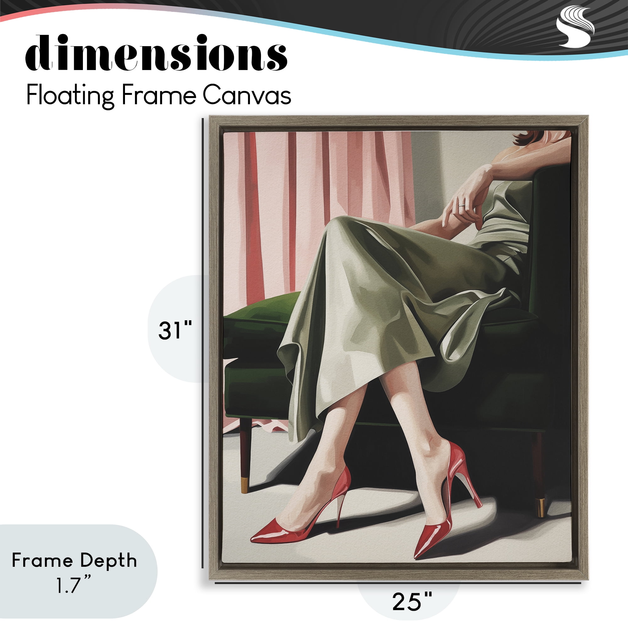 Stupell Industries Waiting For The Guests Brown Framed Floater Canvas Wall Art, design by Andreas Magnusson