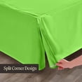 thumbnail image 5 of SGI Bedding 18 Inch Pleated Bed Skirt | Microfiber Bed Skirt | Fade Resistant, Wrinkle Free, Anti-static, Decorative, Extra Storage Space, Clutter-Free | Queen, Parrot Green, 5 of 8
