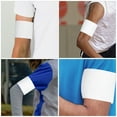 thumbnail image 3 of TEHAUX 3 Pcs Brassard Blanc pour Soccer Durable Nylon Réutilisable, 3 of 7