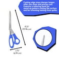 thumbnail image 2 of BAZIC 8" Bent Handle Stainless Steel Scissors, Sharp Scissor Blades, 24-Pack, 2 of 7