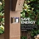 thumbnail image 2 of 2Pcs Outdoor Stainless Steel Solar Wall Lamp Waterproof 4 Leds Yard Garden Lighting Fence Step Stairs Lights, 2 of 5