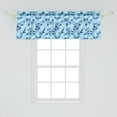 thumbnail image 2 of Ambesonne Airport Window Valance, Aerial Crafts Pattern, 54" X 18", Sky Blue Indigo, 2 of 3
