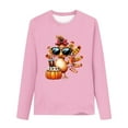 thumbnail image 5 of WMTBSRSW Girls Funny Thanksgiving Shirts Loose Casual Long Sleeve Pullover Tops Boasic Round Neck Graphic T Shirts, 5 of 5