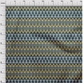 thumbnail image 3 of oneOone Cotton Poplin Fabric Damask & Chevron Ikat Decor Fabric Printed BTY 42 Inch Wide, 3 of 4