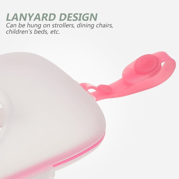 ELAYARD Portable Baby Wipes Dispenser Box Refillable Wet Wipe Holder for Home, Car, Travel Use - 1pc (8.66 x 5.31 x 1.18 in)
