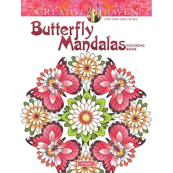 Pre-Owned Creative Haven Butterfly Mandalas Coloring Book (Paperback) 0486813770 9780486813776