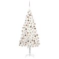 thumbnail image 1 of vidaXL Artificial Pre-lit Christmas Tree with Ball Set White 210 cm, 1 of 5