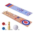 3 in 1 Table Curling Game Bowling Shuffleboard Table Set Family Games