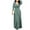 Green, variant on Elegant Cocktail Dresses for Women V Neck Pleated Long Sleeve Casual Long Dress Prom Wedding Swing Long Dresses (Pink,XXL)