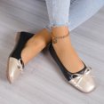 thumbnail image 6 of Mostsola Flats for Women Wedding Business Dress Shoes Slip on Squared Toe Bowknot Walking Shoes, 6 of 7