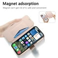 thumbnail image 5 of for iPhone 13 Pro Max Wallet Case with Camera Lens Protector Film, Clear Magnetic Phone Cover Compatible with Mag-Safe Charging, RFID Blocking PU Leather Case with Card Holder Flip Kickstand, Rosegold, 5 of 11