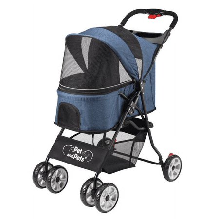 UPC: 0850004227282 | Petique Catalina Pet Stroller – Bluejay for Dogs and Cats