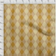 thumbnail image 4 of oneOone Cotton Flex Brown Fabric Check Craft Projects Decor Fabric Printed By The Yard 40 Inch Wide, 4 of 5