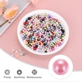 thumbnail image 4 of Uxcell 800 Pcs Faux Pearl for Crafting 0.12''-0.31'' No Hole ABS Round Pearls for Vase Fillers Pink, 4 of 6