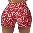 thumbnail image 2 of Fotbe Question Marks1 Shorts Sin Costuras – Shorts Deportivos de Cintura Alta para Mujer, Elásticos para Gimnasio, Yoga, Running o Ciclismo-XX-Large, 2 of 8
