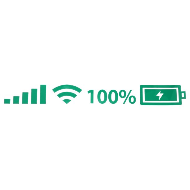 Calcomanía reflectante de parachoques Unique Bargains, cuadrado verde reflectante, señal de potencia WiFi, calcomanía para automóvil, decoración personalizada para el tablero