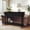Black, variant on HLR Blue Mid-Century Console Table for Entryway with 2 Drawers & Open Shelf, Sofa Table, Foyer, Hallway