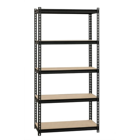 

Iron Horse 2300 Riveted Steel Shelving 5-Shelf Unit 18D x 36W x 72H Black